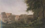 Le Colisee Vue prise des Jardins Farnese (mk11) Jean Baptiste Camille  Corot